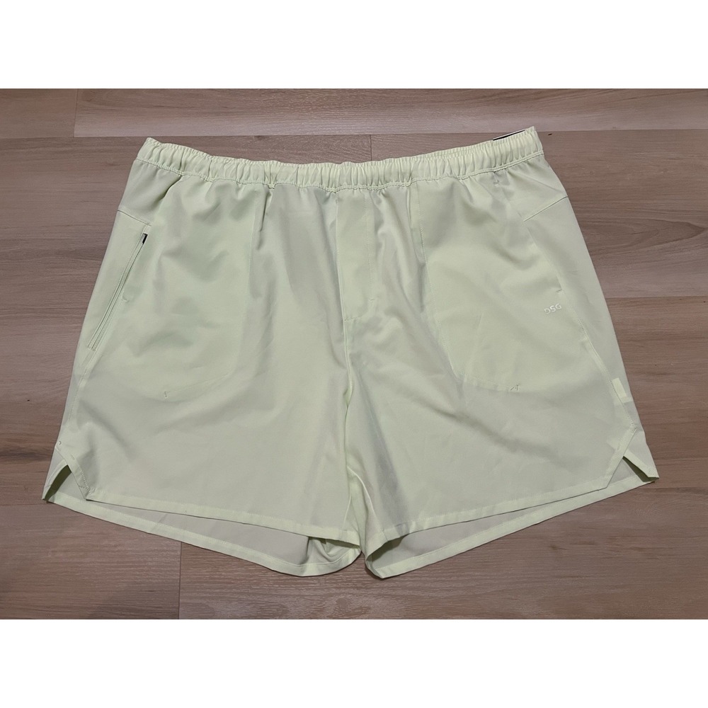 NWOT DSG Mens 6" Agility Short Pale Neon Green Size XXL‎ Unlined